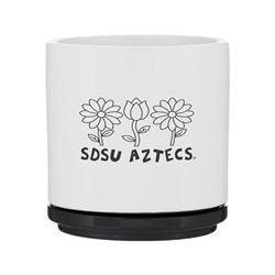 SDSU aztecs ceramic planter