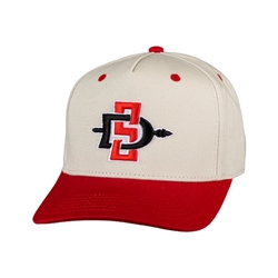 SD Interlock Heritage Twill Adjustable Cap - Red