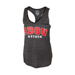 Women's SDSU Aztecs Jewel Tank-Charcoal