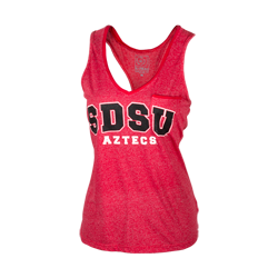 Women's SDSU Aztecs Jewel Tank-Red