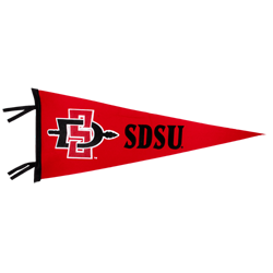 SD Spear SDSU Pennant-Red