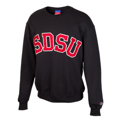 SDSU Classic Crew Twill Sweatshirt-Black