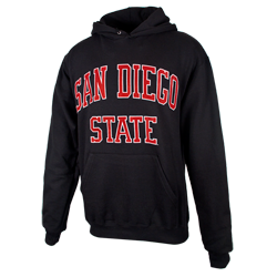 San Diego State Classic Pullover Sweatshirt-Black