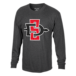 SD Spear Long Sleeve Tee-Charcoal