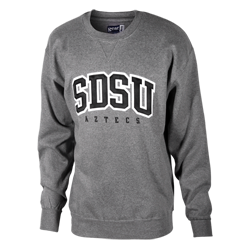 SDSU Aztecs Crew Sweatshirt-Charcoal